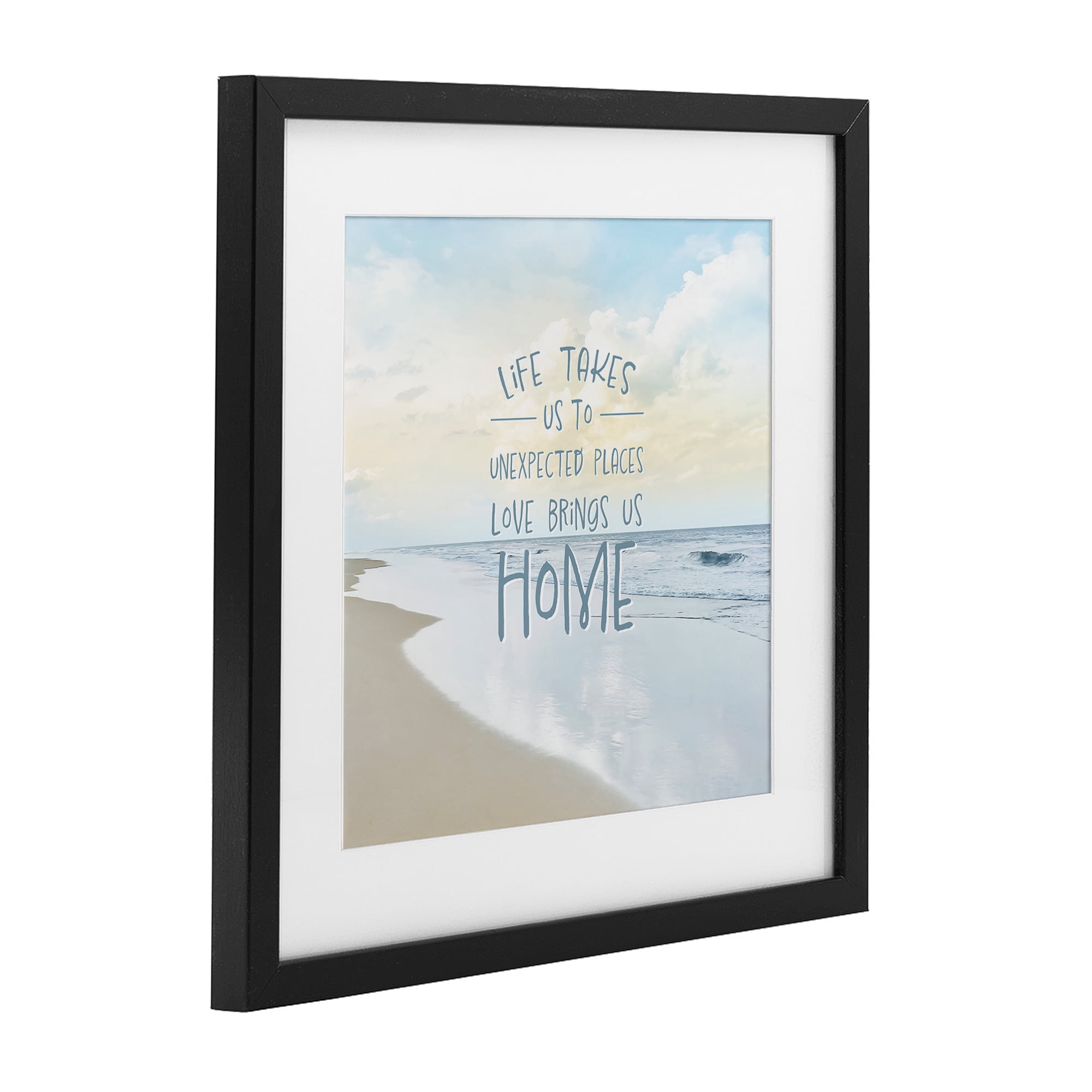 Stupell Industries Love Brings Us Home Inspiration Black Framed Print Under Glass, design by Natalie Carpentieri