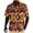 Coffee, variant on Men's Short Sleeve African Dashiki Traditional Style Summer Beach Holiday Ankara Floral Shirts Brown XL