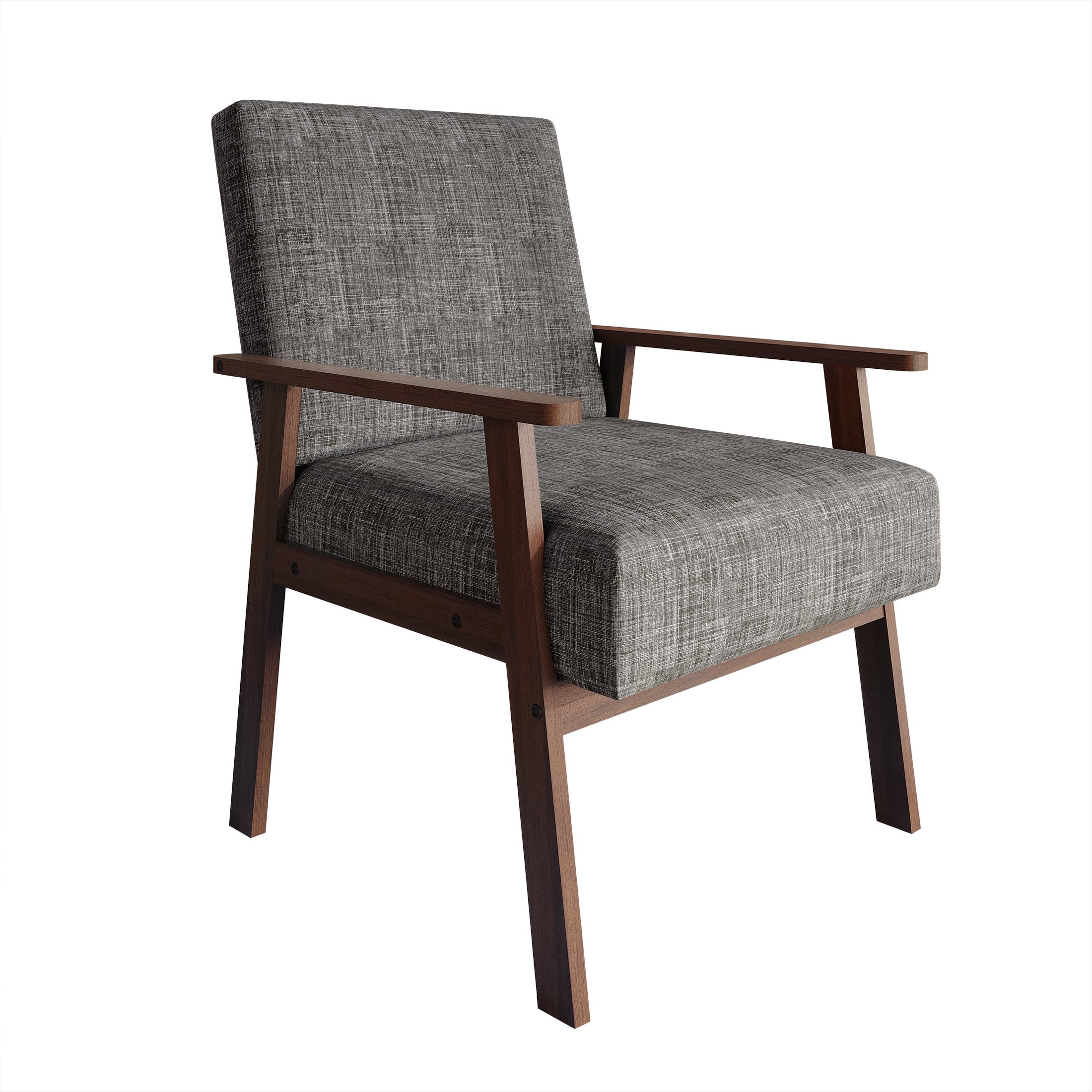 Castle Place Contemporary Accent Chair, Light Grey