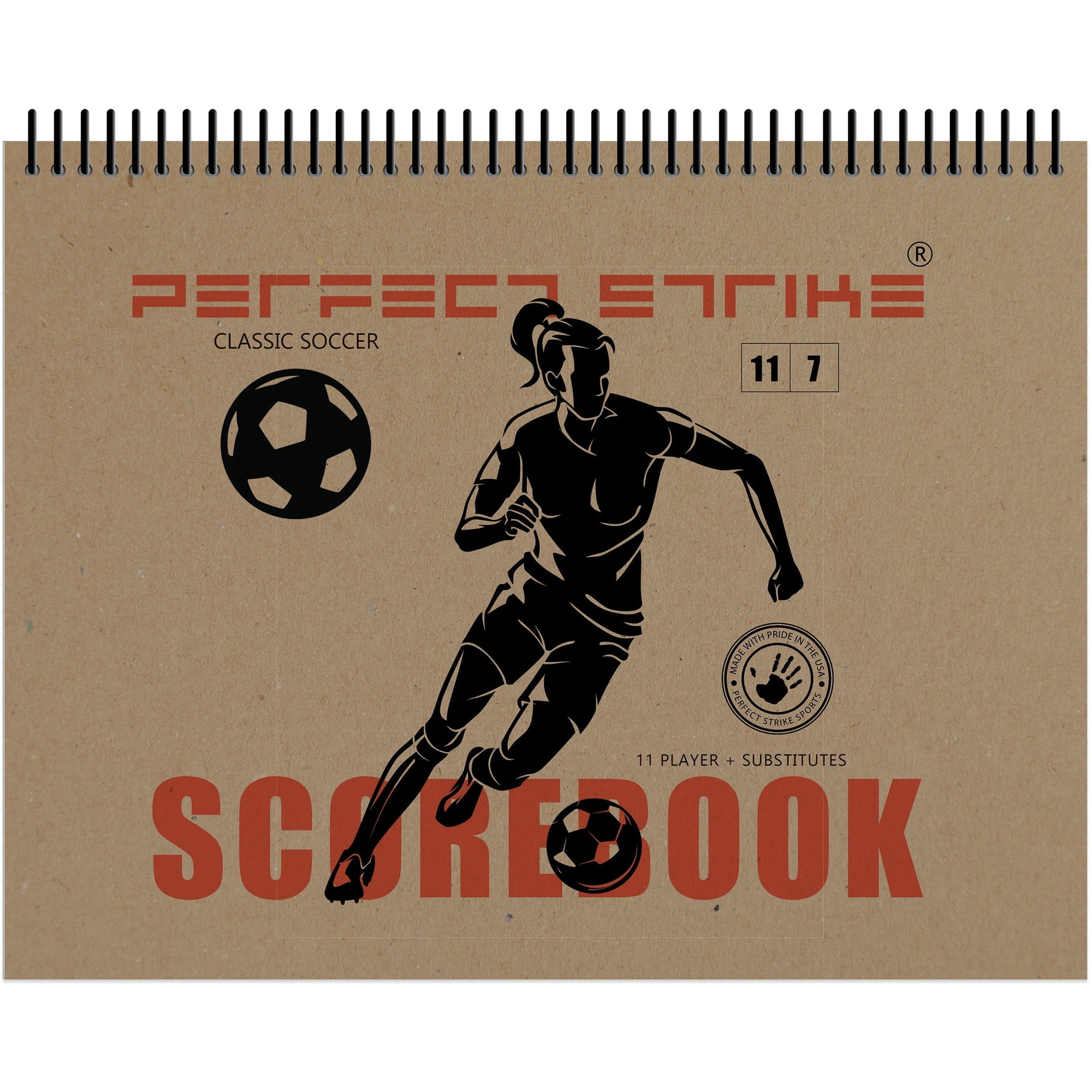 Perfect Strike SOCCER Scorebook with Rules and Scoring Instructions : Heavy Duty. Adult and Youth Soccer. TS-11-7W-H (1 Book)