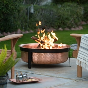 Raymond Outdoor 32 Wood Burning Light Weight Concrete Round Fire