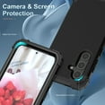 thumbnail image 4 of Allytechgroup Heavy Duty Case for  Samsung Galaxy S25, Soft TPU + Rugged PC Triple-Layers Four Corners Protection Shockproof Anti-Scratch Case for  Samsung Galaxy S25, Black, 4 of 7