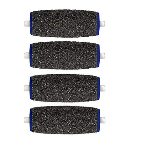 Extra Coarse Pedicure Refill Rollers Compatible With Pedi Perfect Electronic Pedicure Foot File, 4-pack, Professional Grade, Water-Resistant Replacement Roller Heads