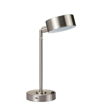 Silver Metal LED Table Lamp