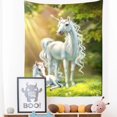 thumbnail image 1 of Tapiz de decoración de unicornio sagrado para colgar en la pared, fondo de tela psicodélica de Navidad, Alfombra de pared, tienda de campaña, Mattres de viaje, 1 of 4