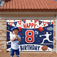 thumbnail image 6 of Baseball Theme Baseball Birthday Banner Red Blue Color 8th Birthday Display 8th Number Design Sports Helmet Print  Backdrop for Kids Birthday Party Baseball Themed Celebration 8th Birthday Event, 6 of 8