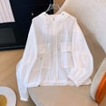 thumbnail image 2 of Jacket for Women 2025 Sun Protection Plus Size Long Sleeve Hooded Full Zip Shirts Jacket with Pockets Summer Casual Clothing for Outdoor Hiking White L, 2 of 5