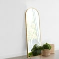 thumbnail image 5 of Aluminum Alloy Full-Length Mirror Arch Decorative Mirror 64"x21",Gold with Bracket, 5 of 6