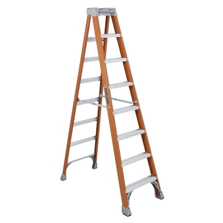 Louisville Ladder 8-Foot Fiberglass Step Ladder, 300-Pound Load Capacity, Type IA, FS1508