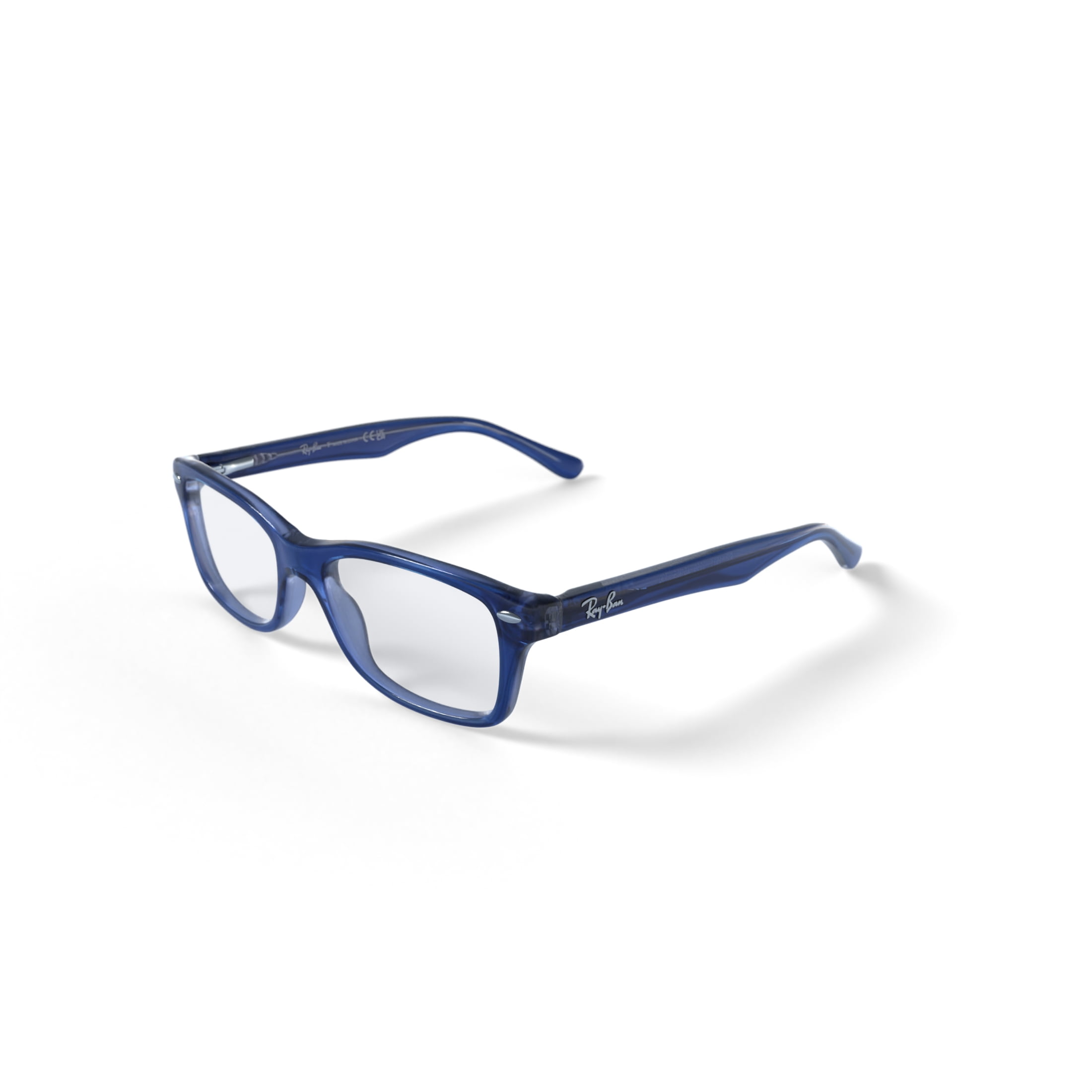 Ray-Ban Youth Size 48 0RY1531 Prescription Eyeglasses with Case, Top Dark Blue/Brown/Light Grey