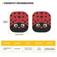 thumbnail image 7 of Binienty Windshield Sun Shade Ladybird Foldable 2-Piece Car Windshield Sunshades Keep Cool Auto Vehicle Shield Reflector Blocking Screen Cover Fit Most Passenger Cars, 7 of 7