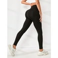 thumbnail image 5 of SMZ Women's Fleece Lined Leggings Thermal Warm Winter Tights High Waisted Yoga Pants Cold Weather with Pockets, 5 of 6