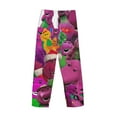 thumbnail image 6 of Barney And Friends Pajama Pants for Men, Super Soft All over Print Lounge Pants Sleepwear Bottom with Pockets Drawstring, 6 of 8