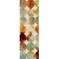 thumbnail image 2 of Wild Apple Portfolio 9x18 White Modern Wood Framed Museum Art Print Titled - Raindots Panel I, 2 of 4