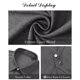 thumbnail image 5 of Camisa J.VER de lino casual de manga corta para hombre, gris claro, talla M, 5 of 5