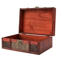 thumbnail image 4 of Vintage Wooden Storage Box Small Size Book Jewelry Storage Box Organizer (#2), 4 of 11