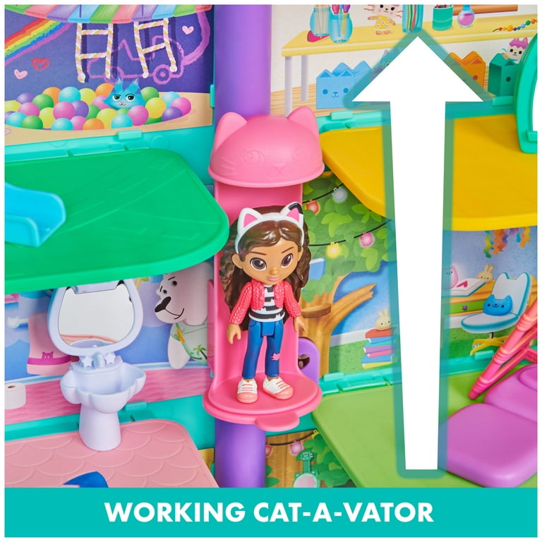 Spin Master DreamWorks Gabby's Dollhouse Purrfect Dollhouse with 2 Toy  Figures and Accessories