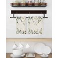 thumbnail image 3 of Green Eucalyptus Kitchen Dish Towels for Drying Dishes Set of 2, Farmhouse Weeping Leaves on Linen Waffle Weave Microfiber Hand Tea Bathroom Towels Quick Dry & Absorbent Towel 15.7x23.6, 3 of 7
