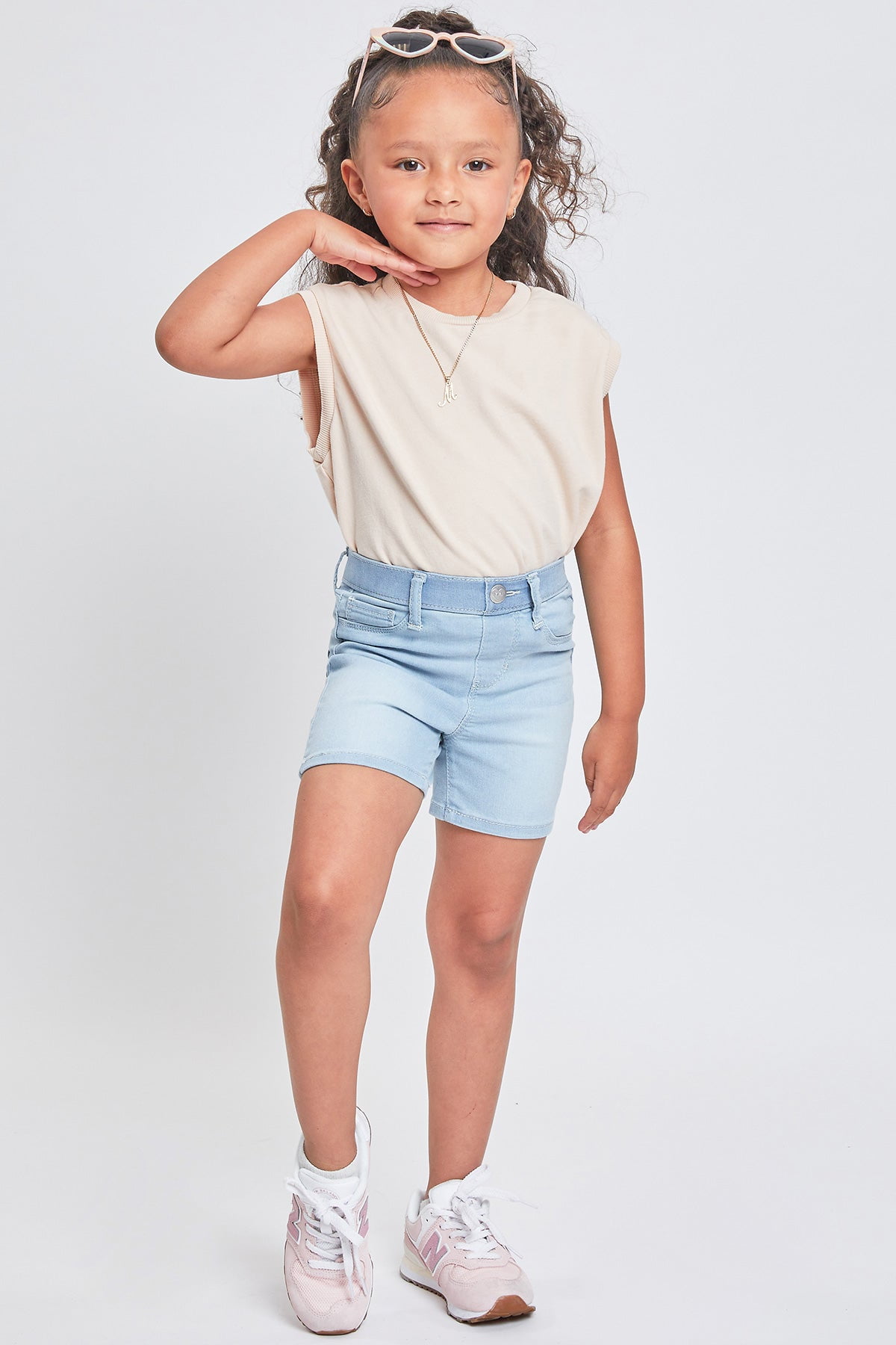 Toddler girl sales distressed shorts