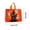 Z2-Orange#02, variant on Linnome Halloween Gift Bag Non Woven Reusable Trick Or Treat Candy Goodie Bag 6 Spooky Print Patterns for Party Home Holiday Use