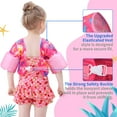 thumbnail image 6 of Gogokids Kids Swim Vest Armbands Life Jacket Buoyancy Training Swimsuit with Arm Wings and Adjustable Security Buckle for Boys Girls Swimming Beach Water Sport, 2-6 Years Old, 30-50lbs, 6 of 8