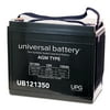 UPG UB121350 12V 135Ah I6 AGM Battery for 12VGCS Torjan T1275 12VXC2 Crown CRGC150 US12VXC EZ Go Club Car Yamaha 48 Volt 48V