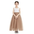 thumbnail image 2 of Ekidsbridal Girl Pageant Flower Girl Dress - Floor Length V-Back Lace Tulle 207R-A (Size: M-10), 2 of 4