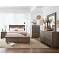 thumbnail image 4 of Progressive Furniture River Oaks Wood Queen Panel Headboard In Saddle Brown, 4 of 4