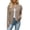 Coffee, variant on Knit Zip Up Cardigan Jacket for Women Waffle Texture Ribbed Trim Casual Layer