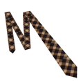 thumbnail image 4 of Men'S Tie 4.7×3.1in Is Not Easy To Deform And Fade Anti-Drift Button Design Is Easy To Take Care Of For Work Travel Daily Business Argyle Plaid Brown_4, 4 of 8