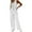 White, variant on Ashirexll Womens Summer Outfits, Two Piece Sets for Women, Solid Color V-Neck Sleeveless Top and High Waisted Pants