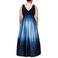 thumbnail image 2 of SLNY Womens Plus Satin Sleeveless Formal Dress, 2 of 2