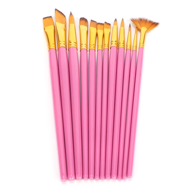 Pincel para pintura al óleo, juego de 12 pinceles para pintura, pincel para pintura gouache, pincel para pintura acrílica, rendimiento finamente ajustado