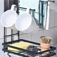 thumbnail image 4 of SLYNSHome Sink Drying Rack for Kitchen,Stainless Steel Sink Caddy Sponge Holder Dish Cloth Rag Hanger, 4 of 6