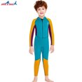 thumbnail image 4 of Eigraketly Traje de neopreno portátil DIVE SAIL cuello 2,5mm UPF 50 mantenimiento cálido 3 capas cremallera canotaje playa jugando Deportes acuáticos Amarillo SG, 4 of 6