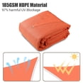 thumbnail image 3 of Yescom 18x18Ft 97% UV Block Square Sun Shade Sail Outdoor Patio Pool Garden Yard Lawn Carport Awning Bright Orange, 3 of 10