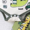 thumbnail image 6 of Gerichy Baby Boy Clothes Dinosaur Romper and Pants Hat Baby Boy's Clothing Infant Boy Clothes 3PCS Outfits Fall Winter 0-18 Months, 6 of 7