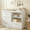 White, variant on Nordee Changing Table Dresser, Baby Nursery Dresser with 4 Drawers and 2 Adjustable Shelves, Wooden Baby Diaper Changing Station, White