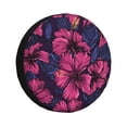 thumbnail image 2 of PUREYAH Purple Hibiscus Floral Botanical Rv Spare Tire Cover, Wheel Covers Protectors Universal Fit for Camping Travel Trailer Truck 14 inch, 2 of 6