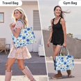 thumbnail image 6 of Large Capacity Tote Bag,Pioneer Flower Floral Print Pattern Handbag Fashion Luxury Tote Bag,15.7"x13"x 5.1" Inches,Laptop Compatible, 6 of 6