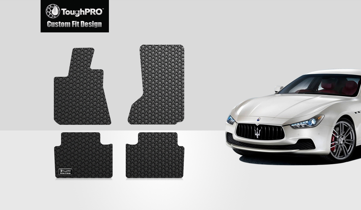 ToughPRO 1st & 2nd Row Floor Mats Compatible with Maserati Ghibli All