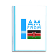 thumbnail image 1 of I Am From Kenya Art Deco  Fashion Book Sheet Protectors Portfolio Binder Folder, 1 of 3