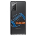 thumbnail image 1 of DistinctInk Clear Shockproof Hybrid Case for Galaxy Note 20 ULTRA (6.9" Screen) - TPU Bumper, Acrylic Back, Tempered Glass Screen Protector - Florida Football - Orange, Blue, 1 of 3