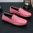 thumbnail image 6 of Big Size Men's Casual Loafers Slip On Leather Shoes Comfortable Lightweight Driving Shoes Male Moccasins Classic Penny Loafer Flats Boat Shoes Outdoor Walking Shoes, 6 of 10