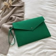 thumbnail image 2 of Bolsa De Sobre Bolso de sobre de fieltro de color sólido para mujer Bolsos de embrague de gran capacidad (verde), 2 of 5