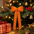 thumbnail image 4 of Lilixerw Orange Christmas Bow Decor for Tree Wreath Wall Festive Holiday Seasonal Bright Charming Classic Warm Elegant Lovely Cheerful Decoration, 4 of 6