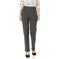 thumbnail image 4 of Gloria Vanderbilt Women's Amanda Ponte Knit Pant Size: 10, Color: Heather Grey, 4 of 5