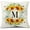 Style M, variant on Monogram Letter Y Summer Sunflower Throw Pillow Covers 18x18 Inch, Floral Bee Pillows Covers Decorative Family Last Name Initial Throw Pillowcase Decor for Couch Sofa