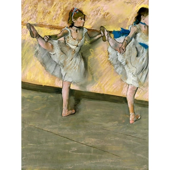 Danseuses à la Barre - CANVAS OR FINE PRINT WALL ART PRINT