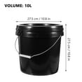thumbnail image 2 of OULII Plastic Buckets With Handles Mixing Bucket With Lid For Storage 1Set, 2 of 8